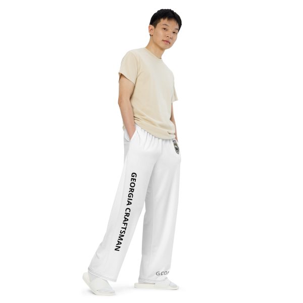 All-over print unisex wide-leg pants - Image 9