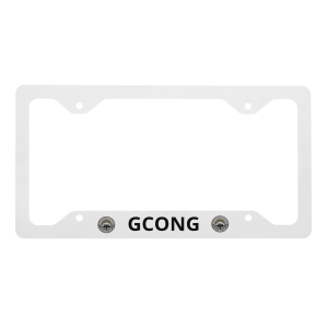 Metal license plate frame